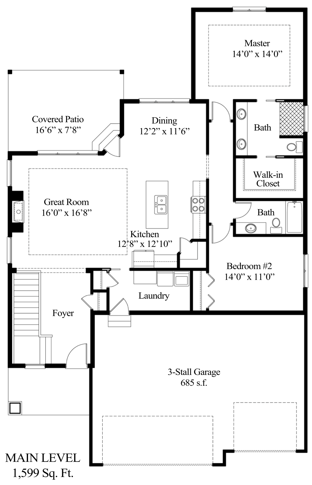 Main level floorplan