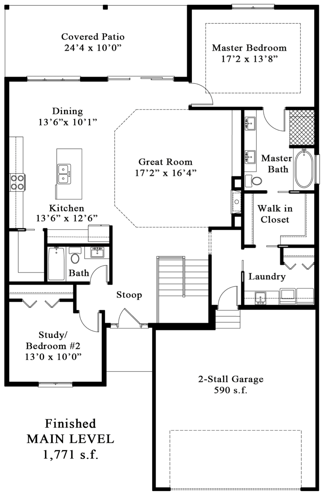 Main level floorplan