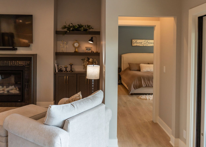 Great room to bedroom