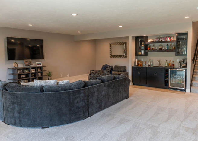 Newport basement bar